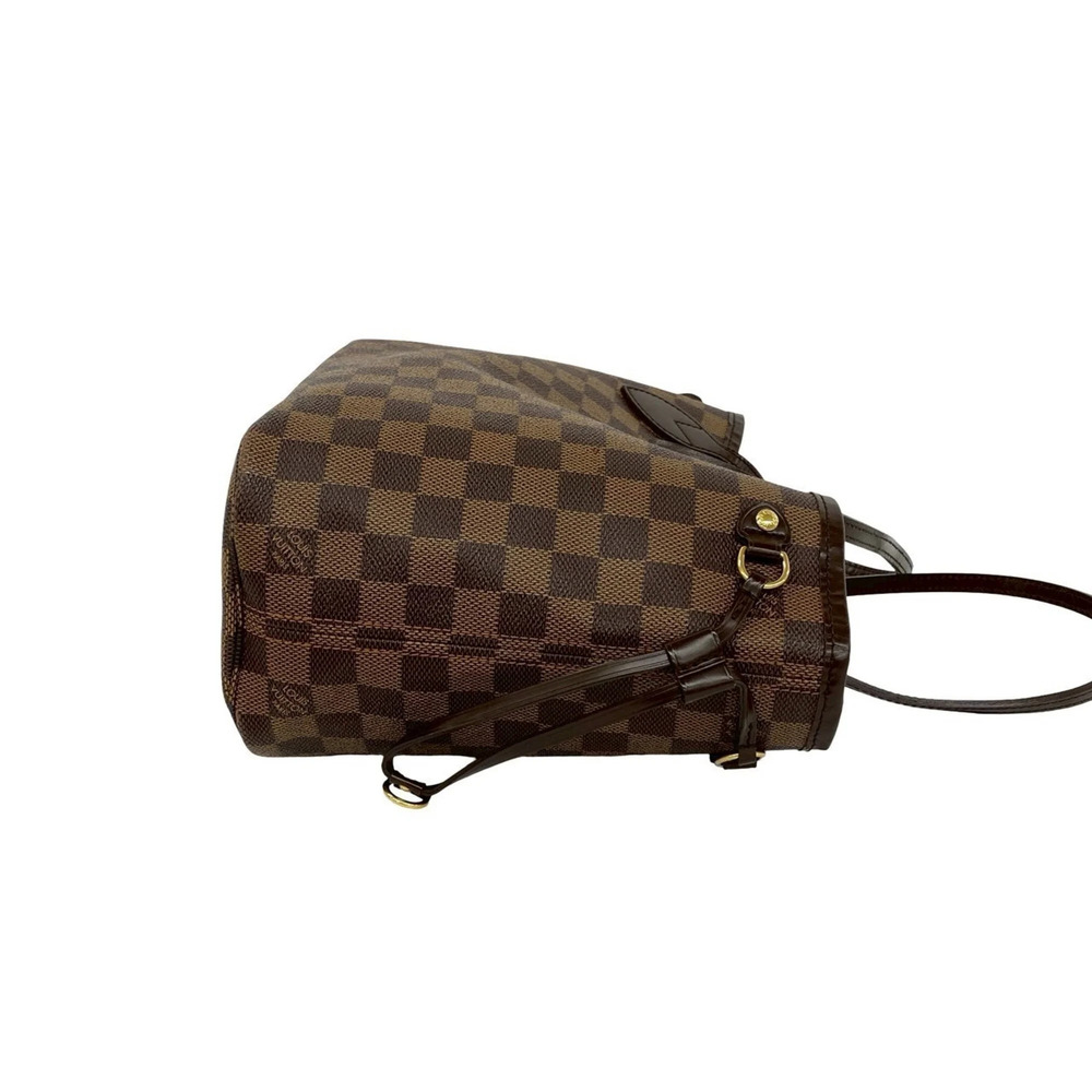 LOUIS VUITTON Brown Damier Leather Neverfull PM Tote Bag - Picture 6 of 10